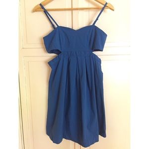 Blue cutout sundress